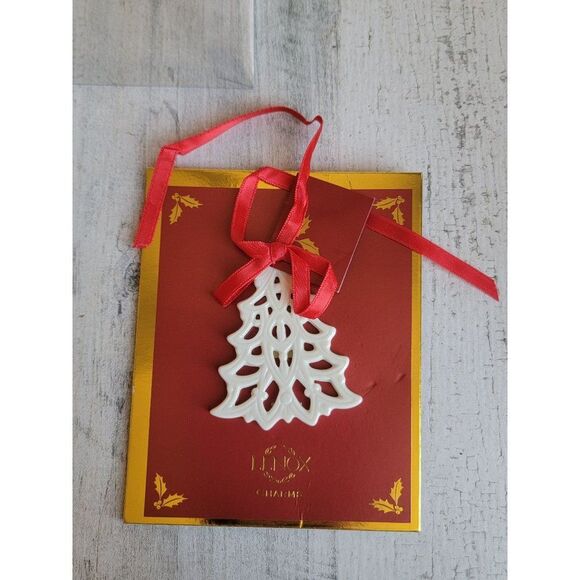 Lenox white Christmas tree charm Xmas collectible - Picture 2 of 4